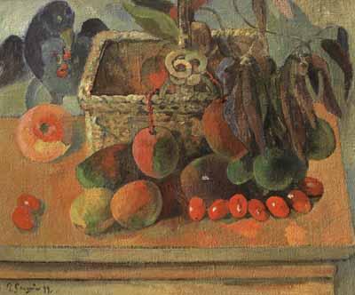 Paul Gauguin Still life with exotic fruit (mk07) oil painting picture